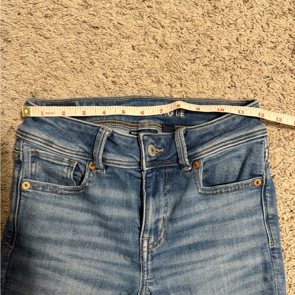 American Eagle Jeans Kick Boot Next Level Stretch 00 Short - Picture 5 of 7